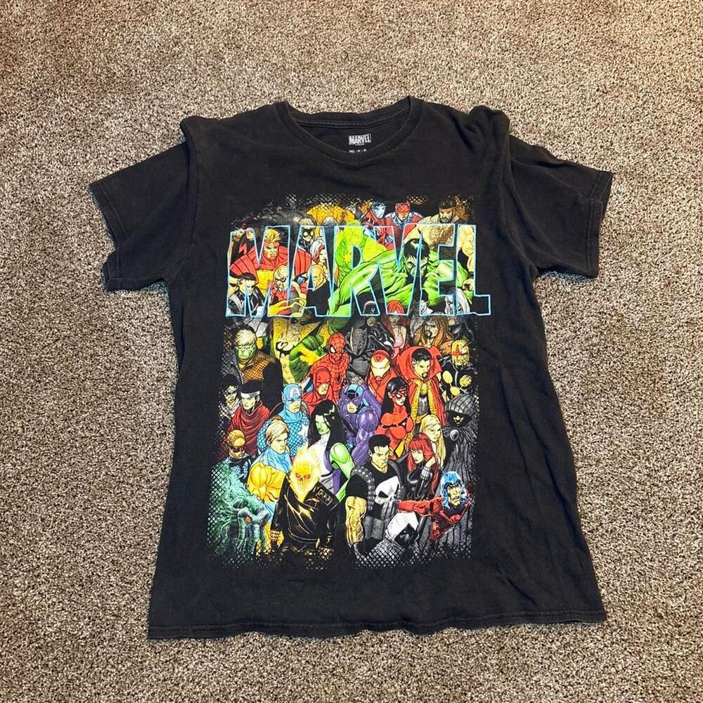 Marvel Men's Black T-shirt